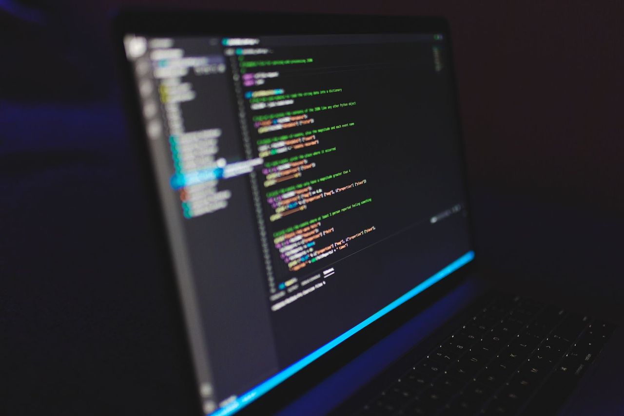 Code on screen - the whole app is defined in a few lines of Python.